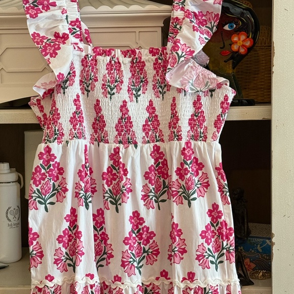 STS Sail to Sable debra smocked bodice mid dress Amy Littleson mcnitt XL - Picture 5 of 7